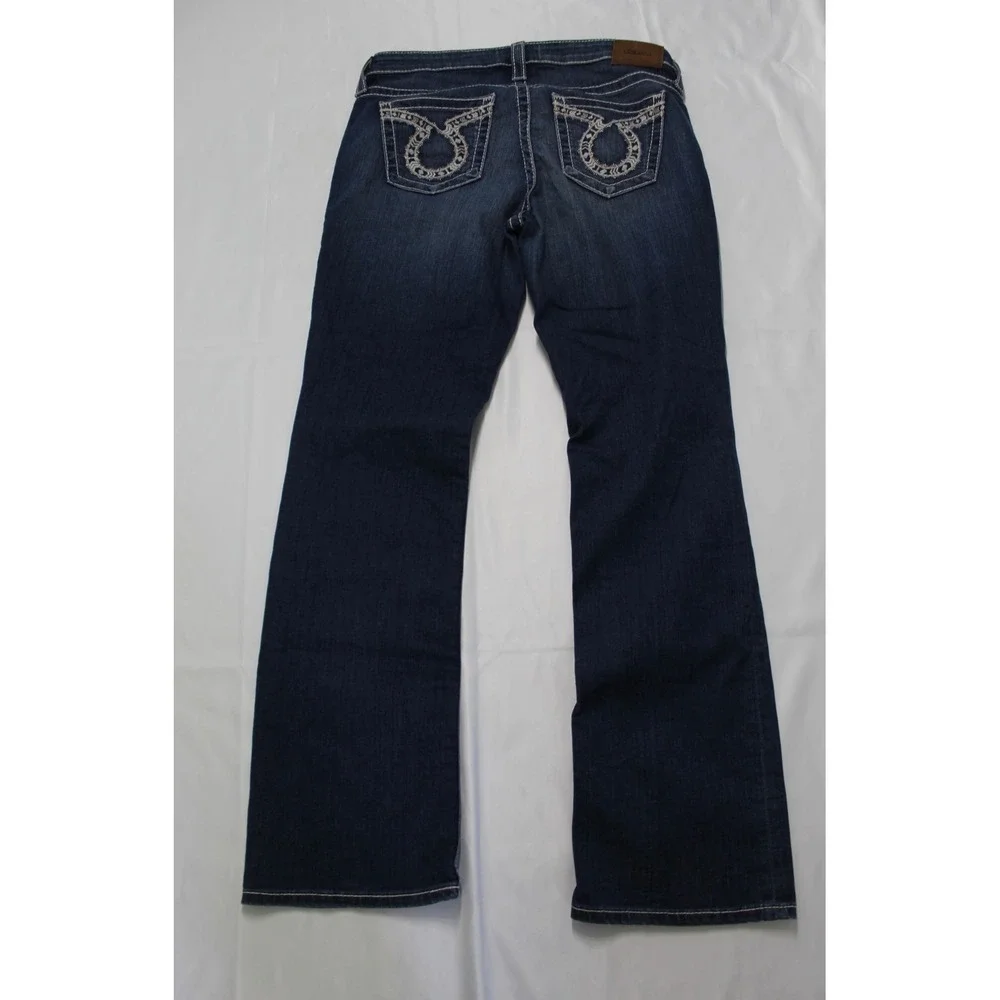 Big Star New Hazel Bootcut Jeans Dark Wash Embroidered Pockets 32R SWHAZMRP